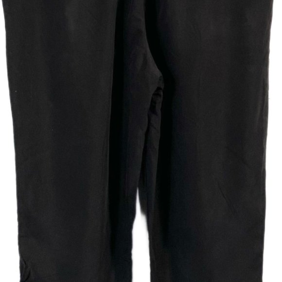 Anthropologie, Cupro Wrap Trousers, Black Pants, Modal, Viscose, Brown Buckle, M - Picture 9 of 12